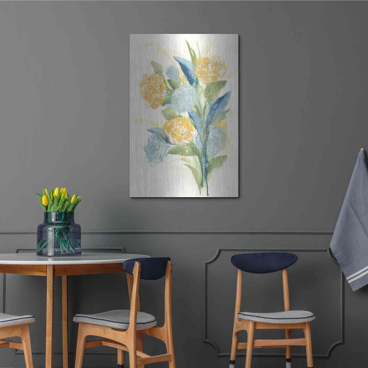 Luxe Metal Art 'Sunshine Bouquet I' by Chris Paschke, Metal Wall Art,24x36