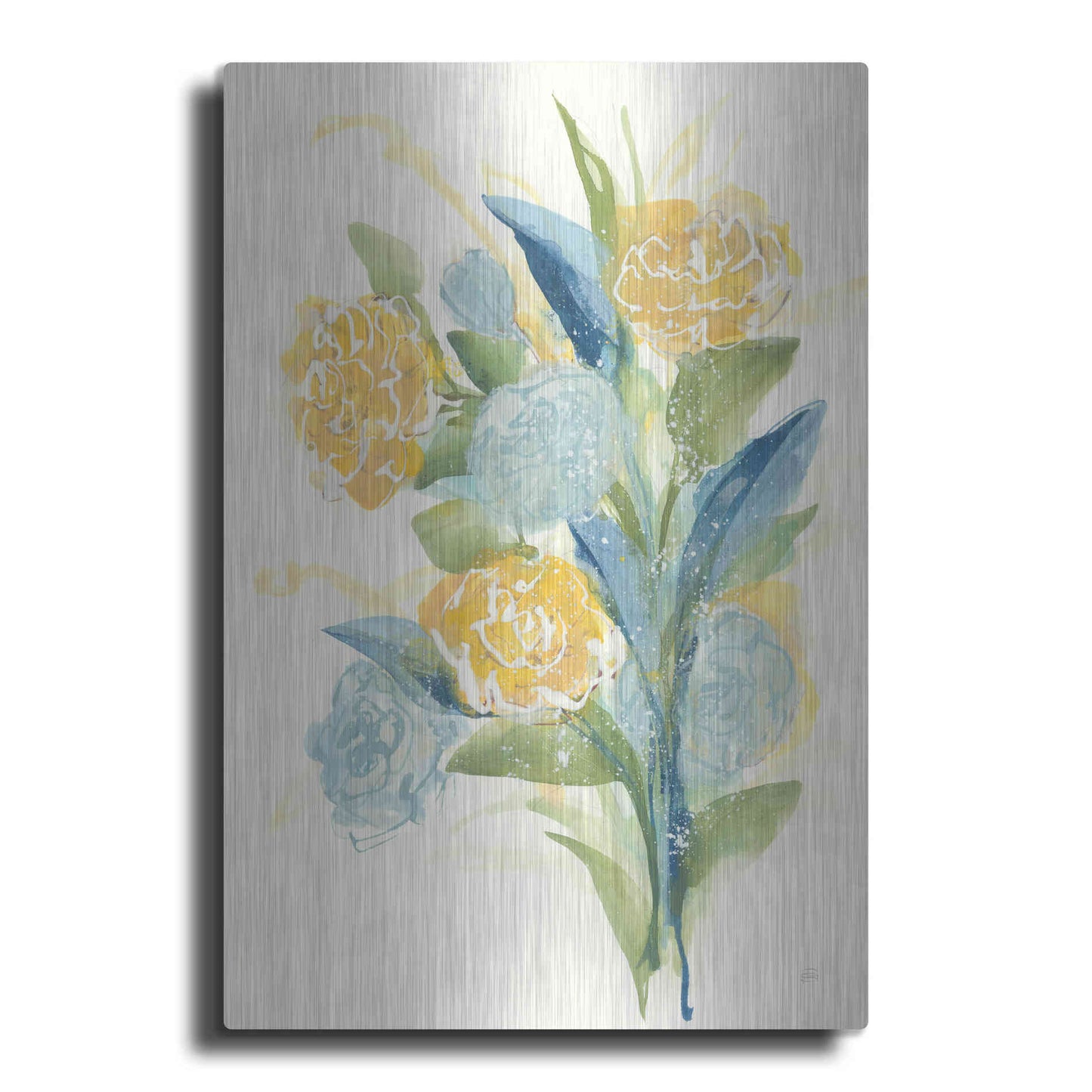 Luxe Metal Art 'Sunshine Bouquet I' by Chris Paschke, Metal Wall Art