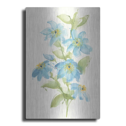 Luxe Metal Art 'Clematis Bouquet I' by Chris Paschke, Metal Wall Art