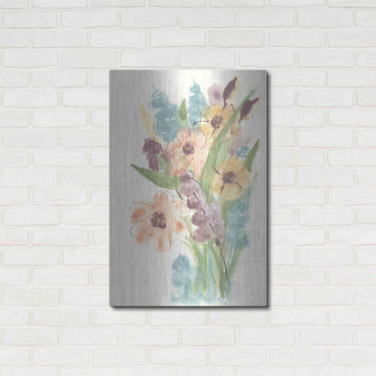 Luxe Metal Art 'Earthy Bouquet I' by Chris Paschke, Metal Wall Art,24x36