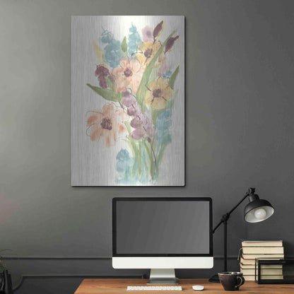 Luxe Metal Art 'Earthy Bouquet I' by Chris Paschke, Metal Wall Art,24x36