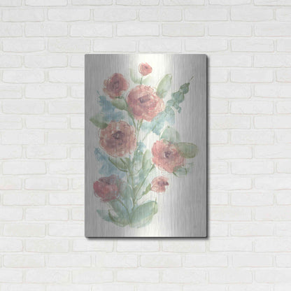 Luxe Metal Art 'Camellia Bouquet II' by Chris Paschke, Metal Wall Art,24x36