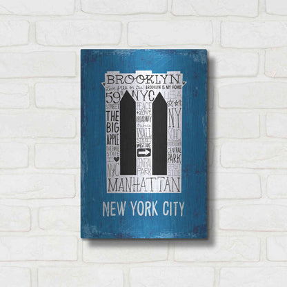 Luxe Metal Art 'Iconic NYC V' by Michael Mullan, Metal Wall Art,12x16