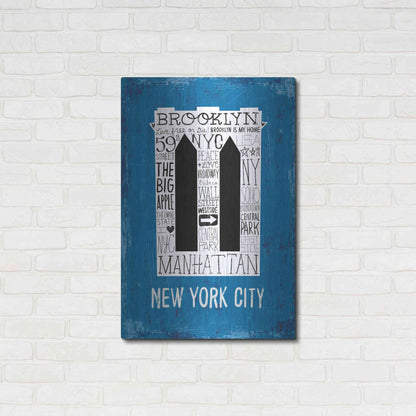 Luxe Metal Art 'Iconic NYC V' by Michael Mullan, Metal Wall Art,24x36