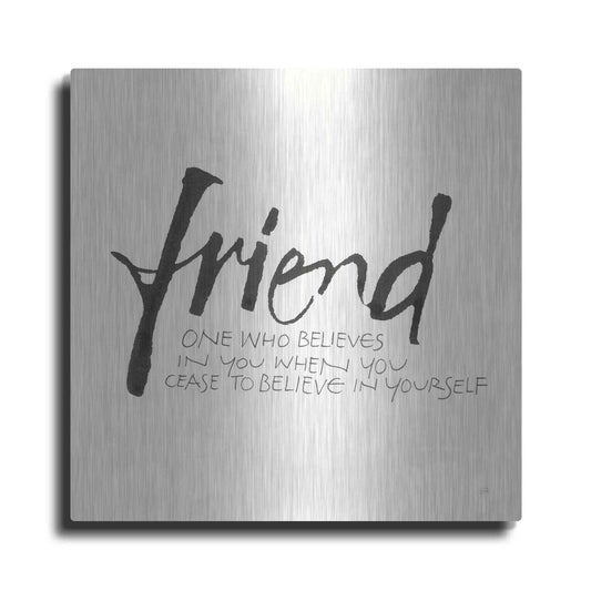 Luxe Metal Art 'Daily Saying IV' by Chris Paschke, Metal Wall Art