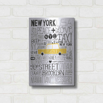 Luxe Metal Art 'Iconic NYC III' by Michael Mullan, Metal Wall Art,12x16