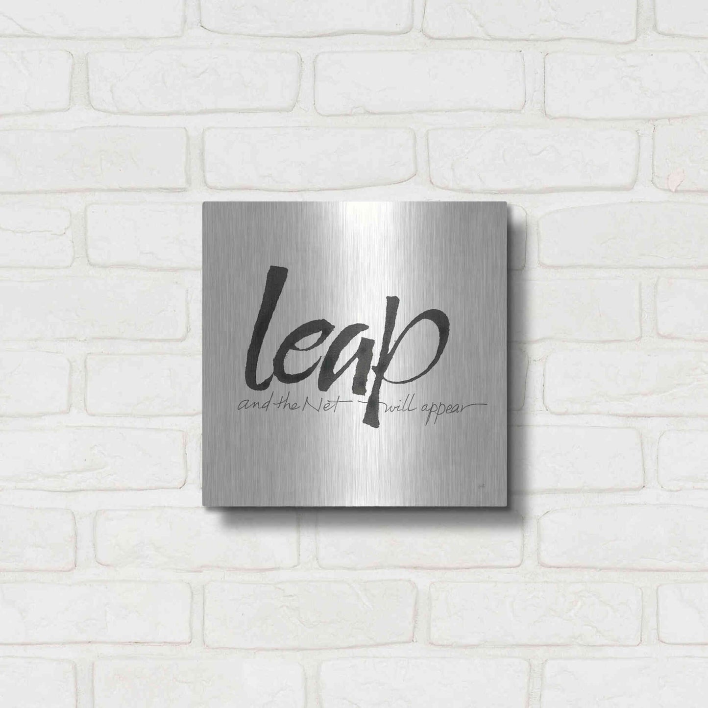 Luxe Metal Art 'Daily Saying VIII' by Chris Paschke, Metal Wall Art,12x12