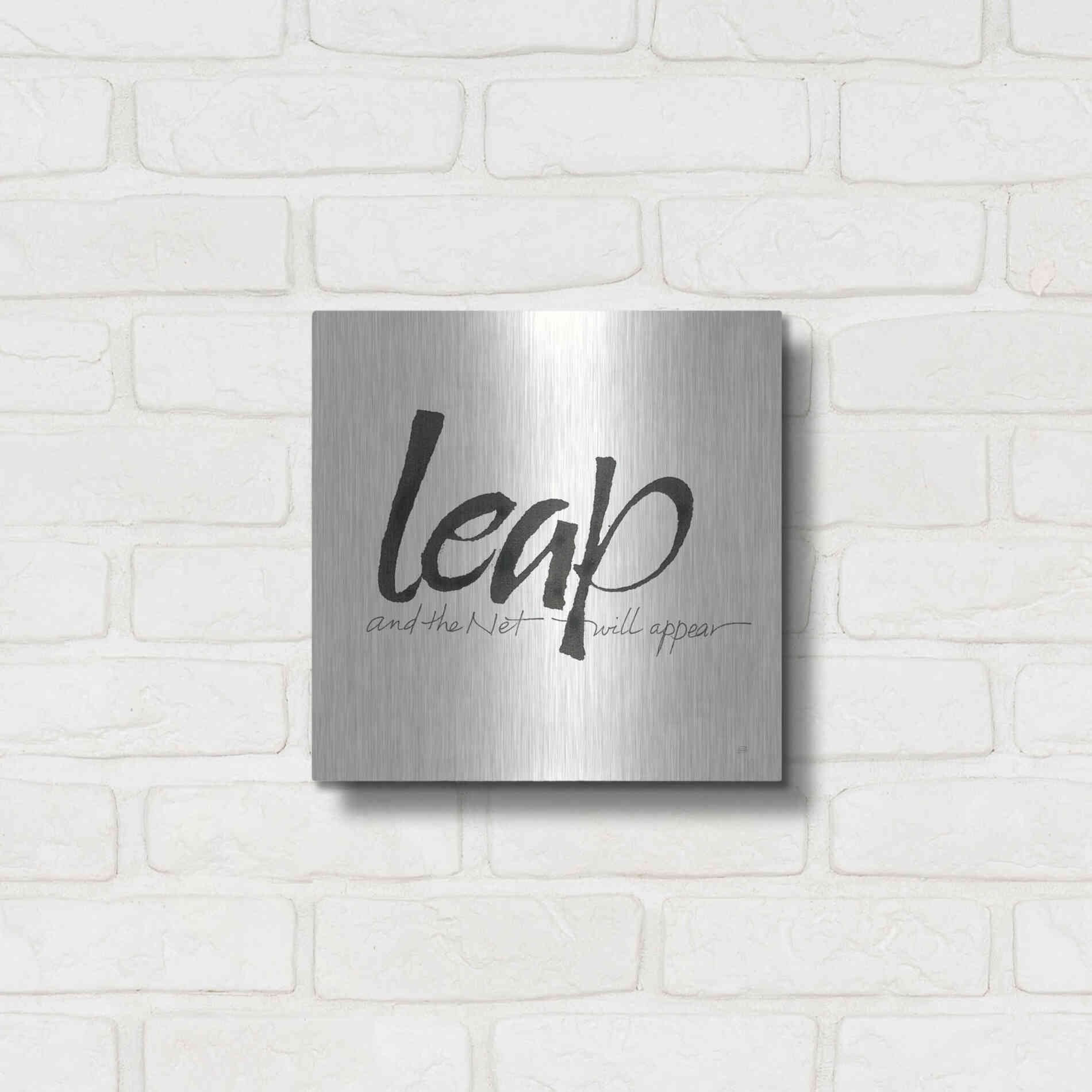 Luxe Metal Art 'Daily Saying VIII' by Chris Paschke, Metal Wall Art,12x12