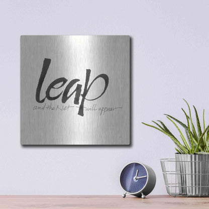 Luxe Metal Art 'Daily Saying VIII' by Chris Paschke, Metal Wall Art,12x12