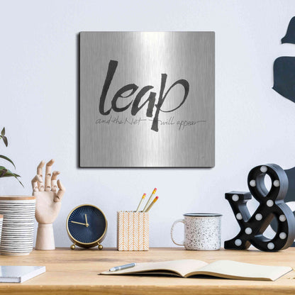 Luxe Metal Art 'Daily Saying VIII' by Chris Paschke, Metal Wall Art,12x12