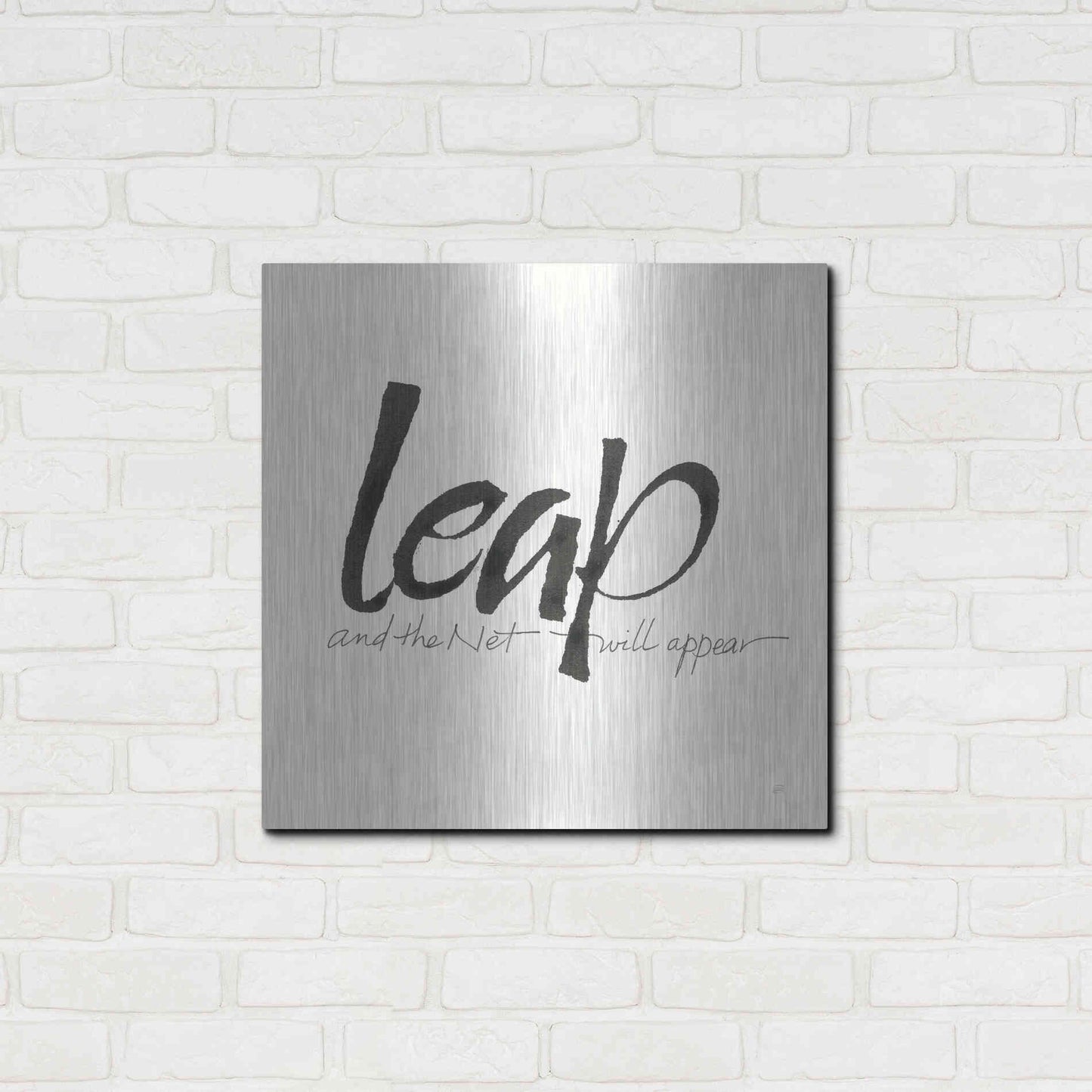 Luxe Metal Art 'Daily Saying VIII' by Chris Paschke, Metal Wall Art,24x24