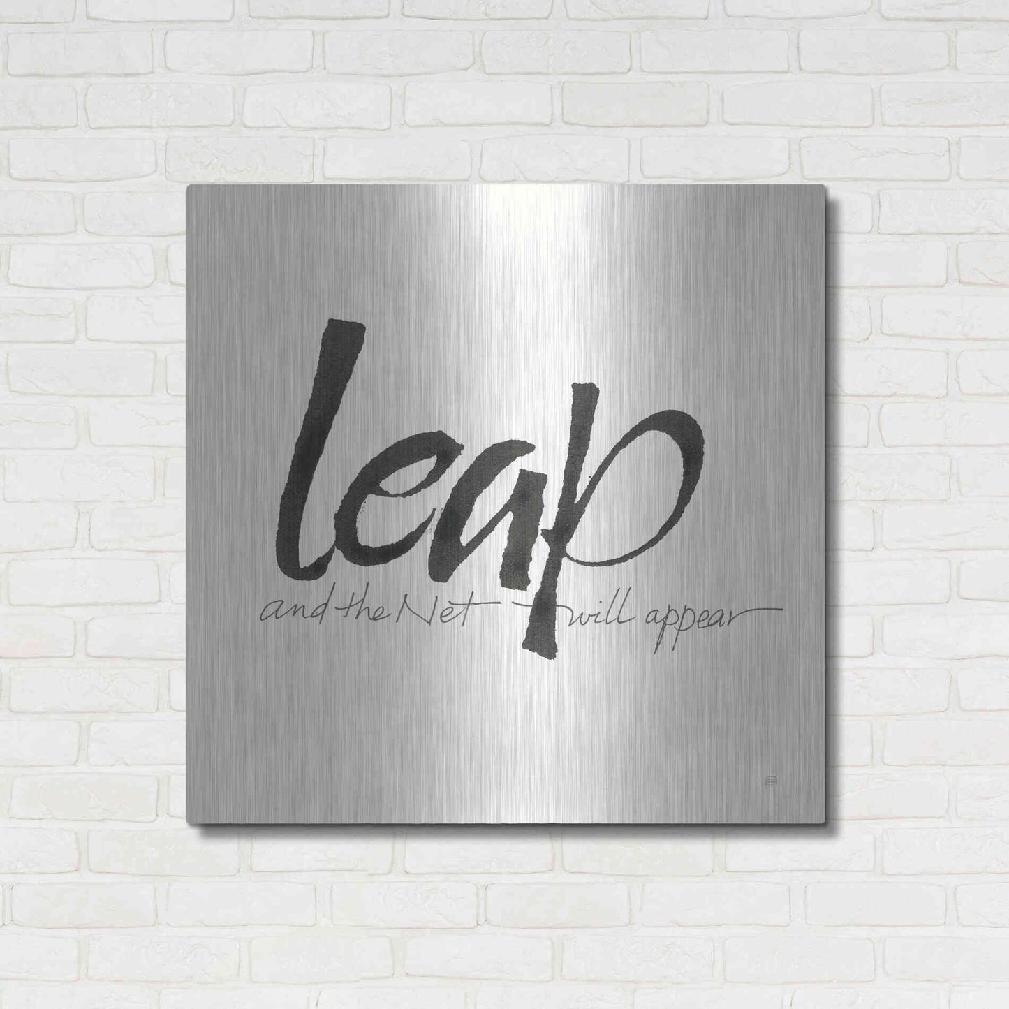 Luxe Metal Art 'Daily Saying VIII' by Chris Paschke, Metal Wall Art,36x36