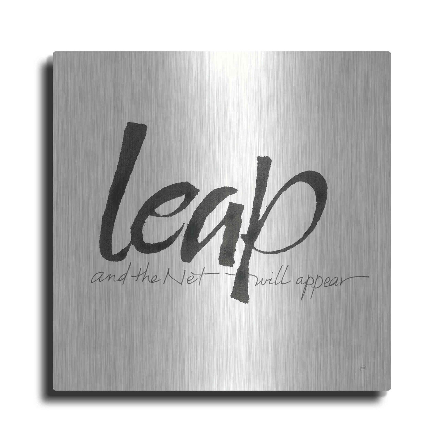 Luxe Metal Art 'Daily Saying VIII' by Chris Paschke, Metal Wall Art