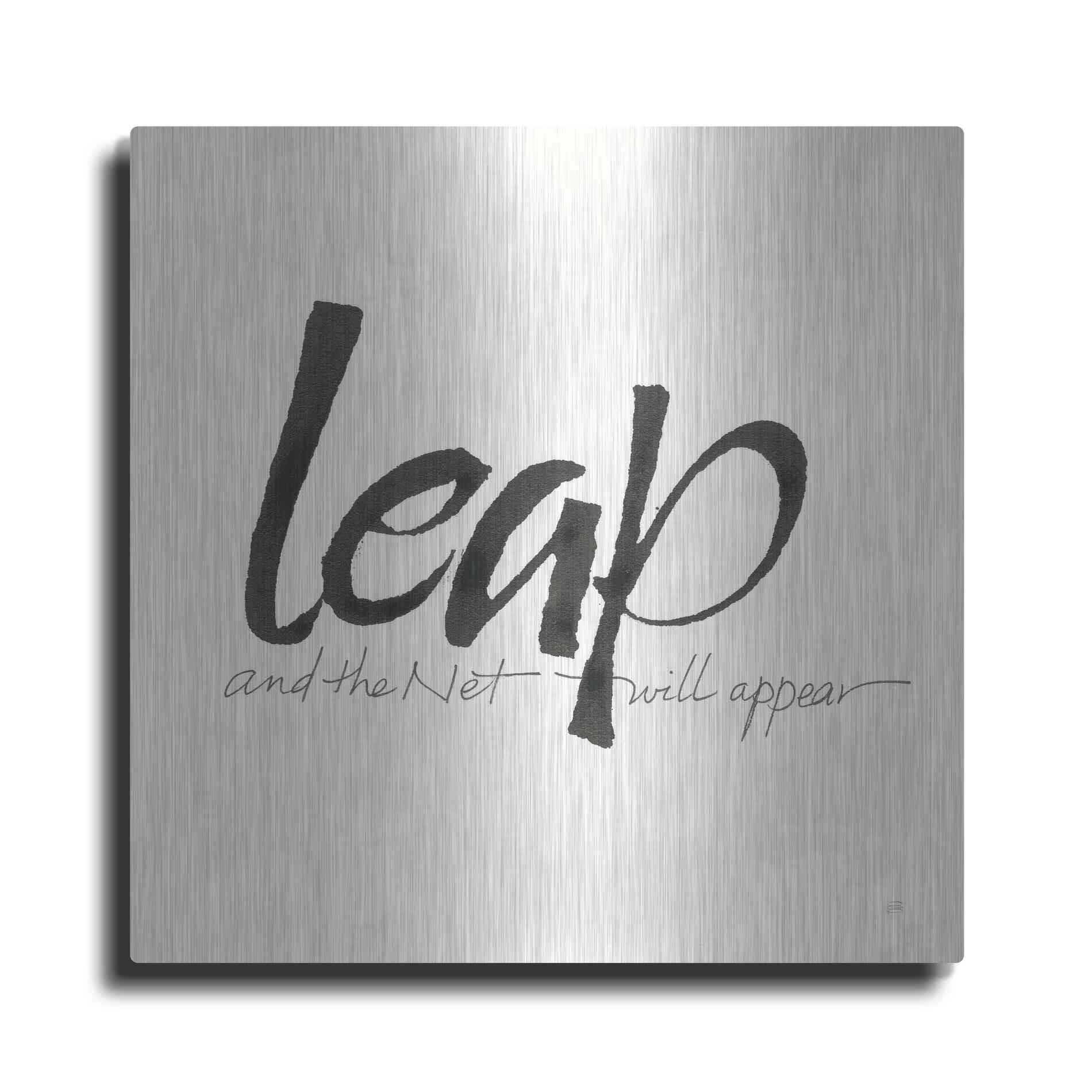 Luxe Metal Art 'Daily Saying VIII' by Chris Paschke, Metal Wall Art