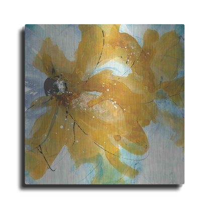 Luxe Metal Art 'Amber Blue II' by Chris Paschke, Metal Wall Art