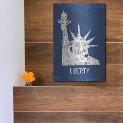 Luxe Metal Art 'Iconic NYC II' by Michael Mullan, Metal Wall Art,12x16