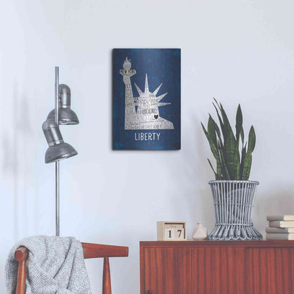 Luxe Metal Art 'Iconic NYC II' by Michael Mullan, Metal Wall Art,16x24