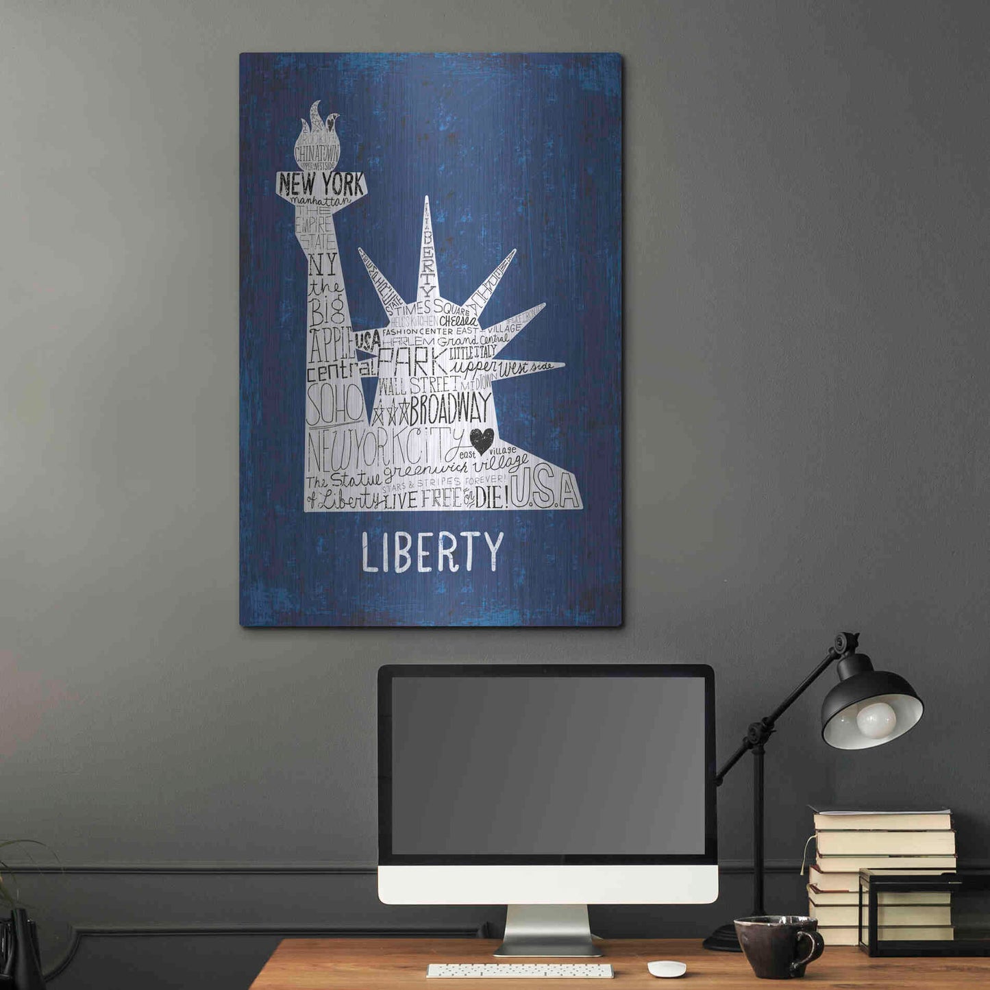 Luxe Metal Art 'Iconic NYC II' by Michael Mullan, Metal Wall Art,24x36