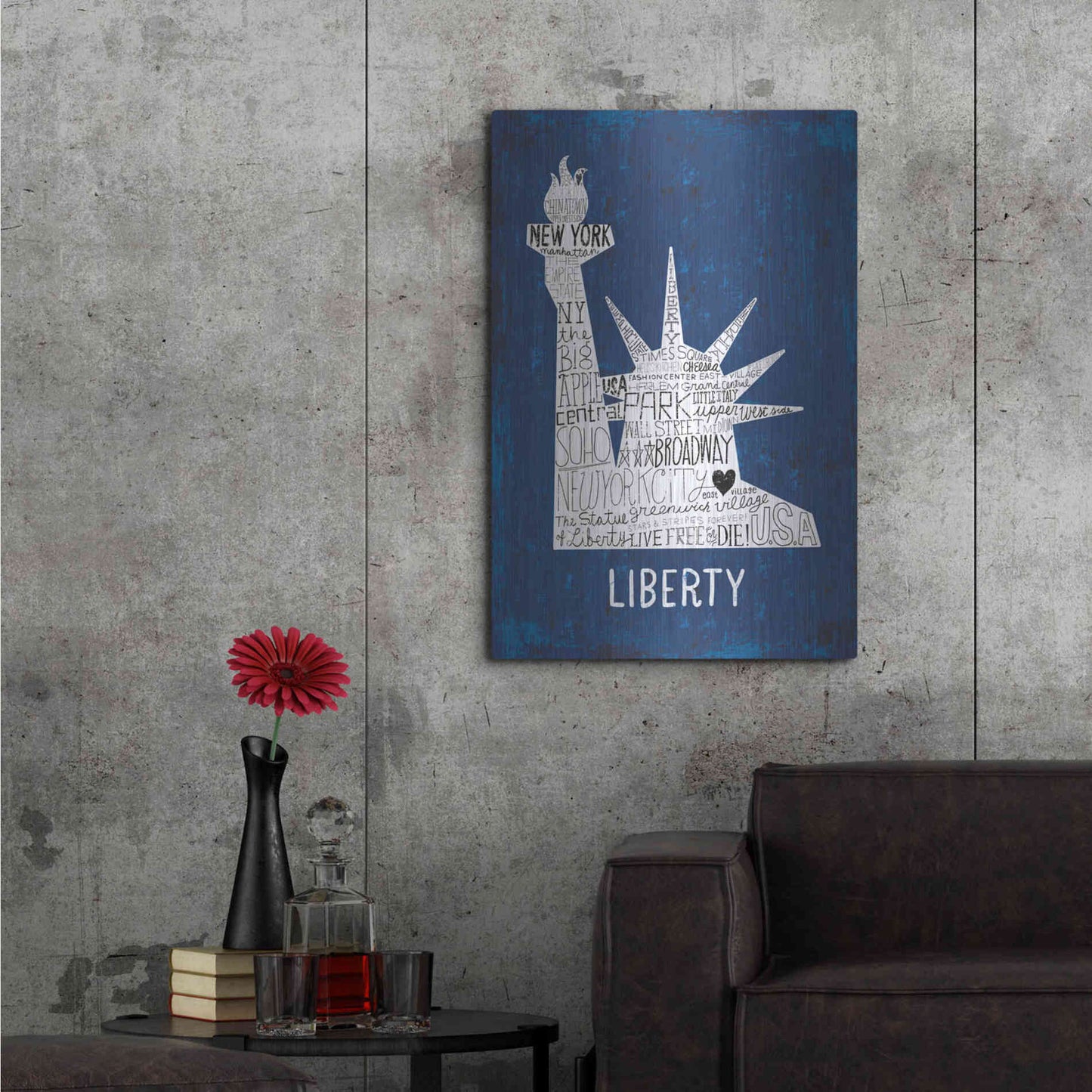 Luxe Metal Art 'Iconic NYC II' by Michael Mullan, Metal Wall Art,24x36