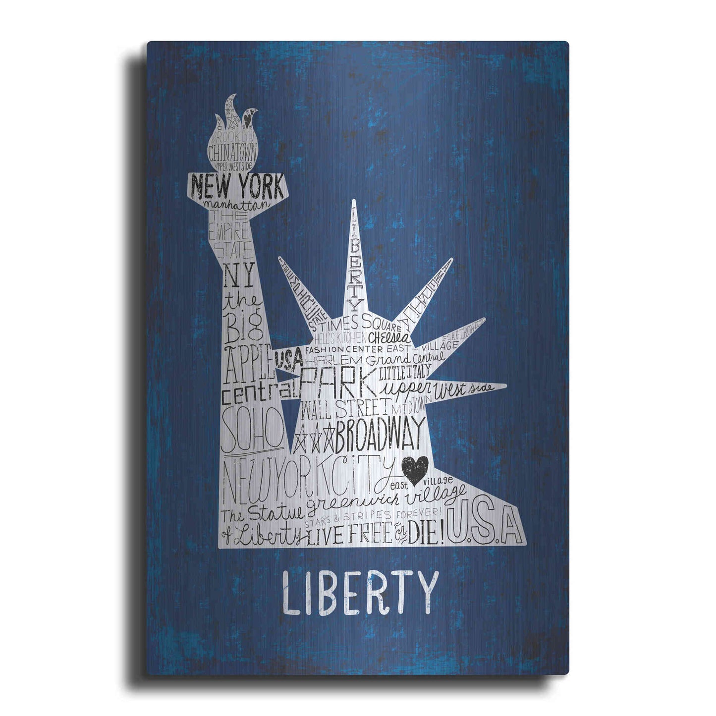 Luxe Metal Art 'Iconic NYC II' by Michael Mullan, Metal Wall Art