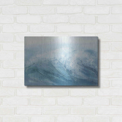 Luxe Metal Art 'Waves I' by Chris Paschke, Metal Wall Art,24x16