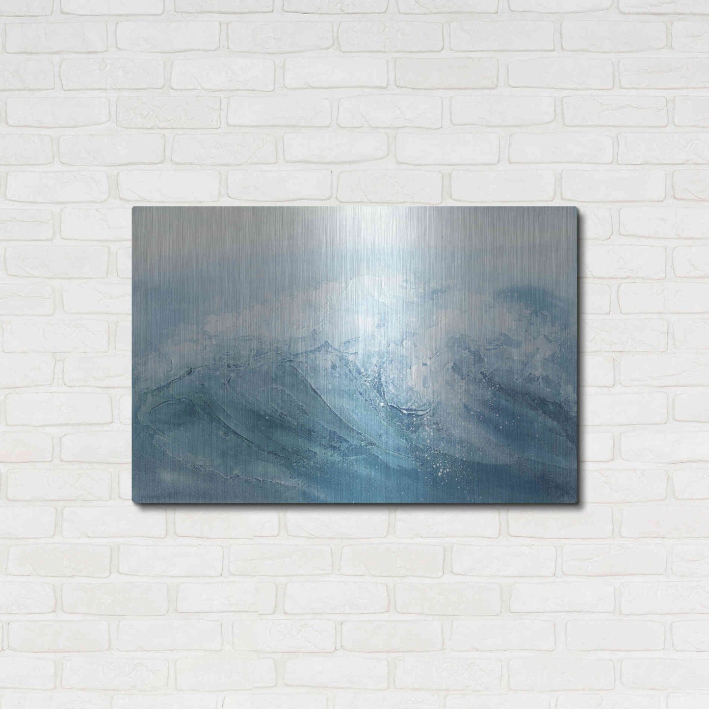 Luxe Metal Art 'Waves I' by Chris Paschke, Metal Wall Art,36x24
