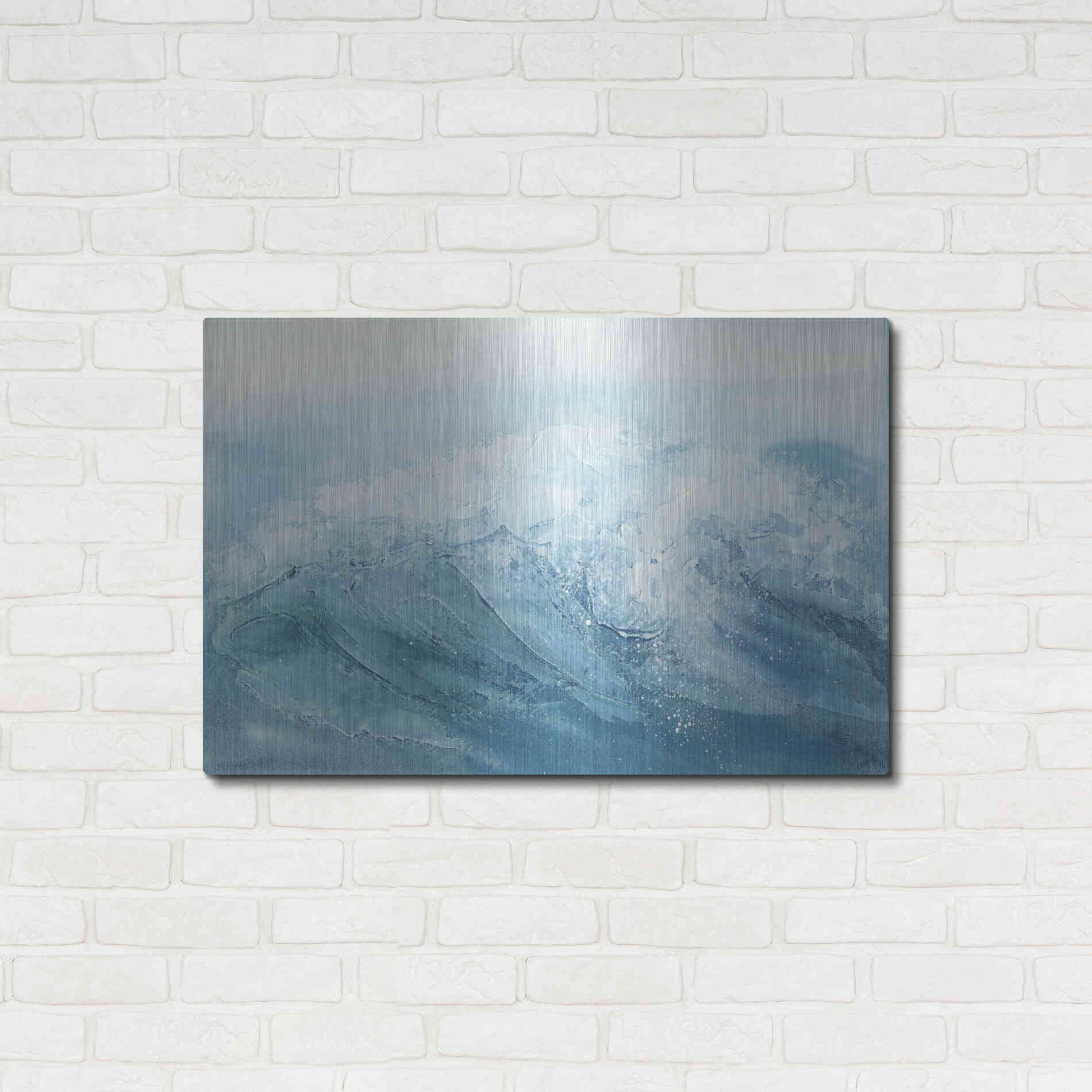 Luxe Metal Art 'Waves I' by Chris Paschke, Metal Wall Art,36x24