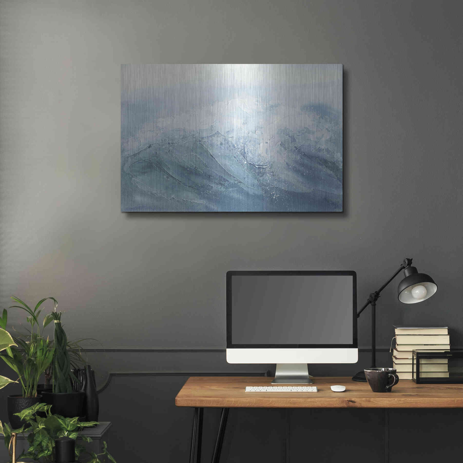 Luxe Metal Art 'Waves I' by Chris Paschke, Metal Wall Art,36x24