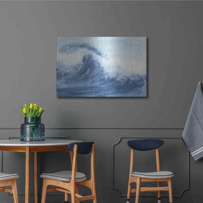 Luxe Metal Art 'Waves II' by Chris Paschke, Metal Wall Art,36x24