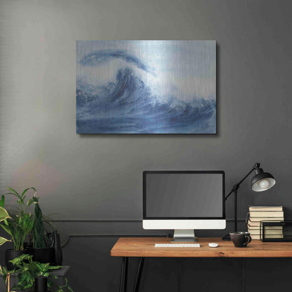 Luxe Metal Art 'Waves II' by Chris Paschke, Metal Wall Art,36x24
