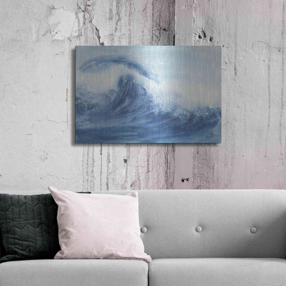 Luxe Metal Art 'Waves II' by Chris Paschke, Metal Wall Art,36x24