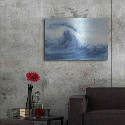 Luxe Metal Art 'Waves II' by Chris Paschke, Metal Wall Art,36x24