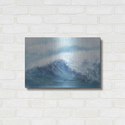 Luxe Metal Art 'Waves III' by Chris Paschke, Metal Wall Art,24x16