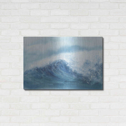 Luxe Metal Art 'Waves III' by Chris Paschke, Metal Wall Art,36x24