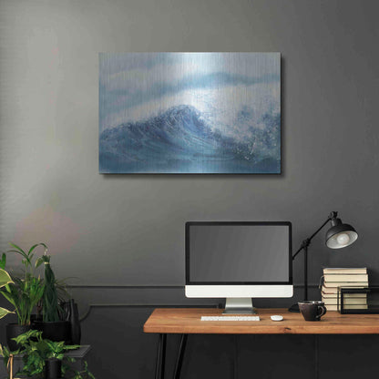 Luxe Metal Art 'Waves III' by Chris Paschke, Metal Wall Art,36x24