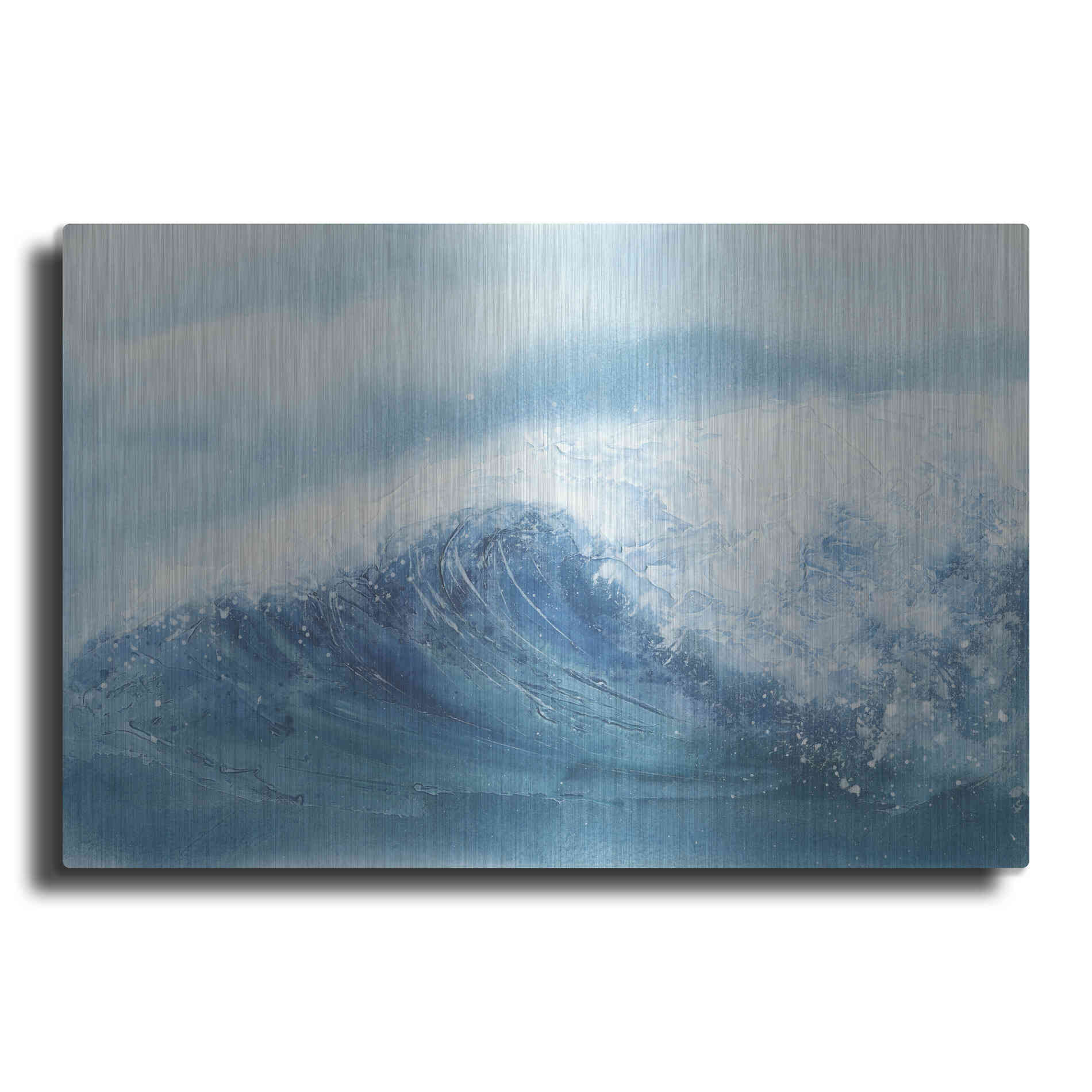 Luxe Metal Art 'Waves III' by Chris Paschke, Metal Wall Art