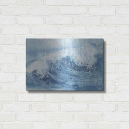 Luxe Metal Art 'Waves IV' by Chris Paschke, Metal Wall Art,24x16