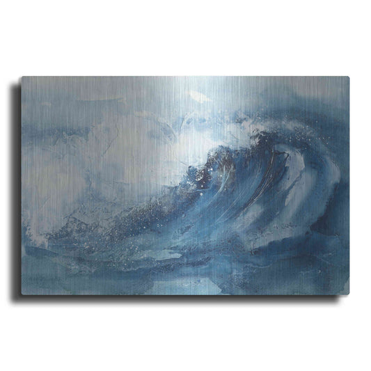 Luxe Metal Art 'Waves V' by Chris Paschke, Metal Wall Art