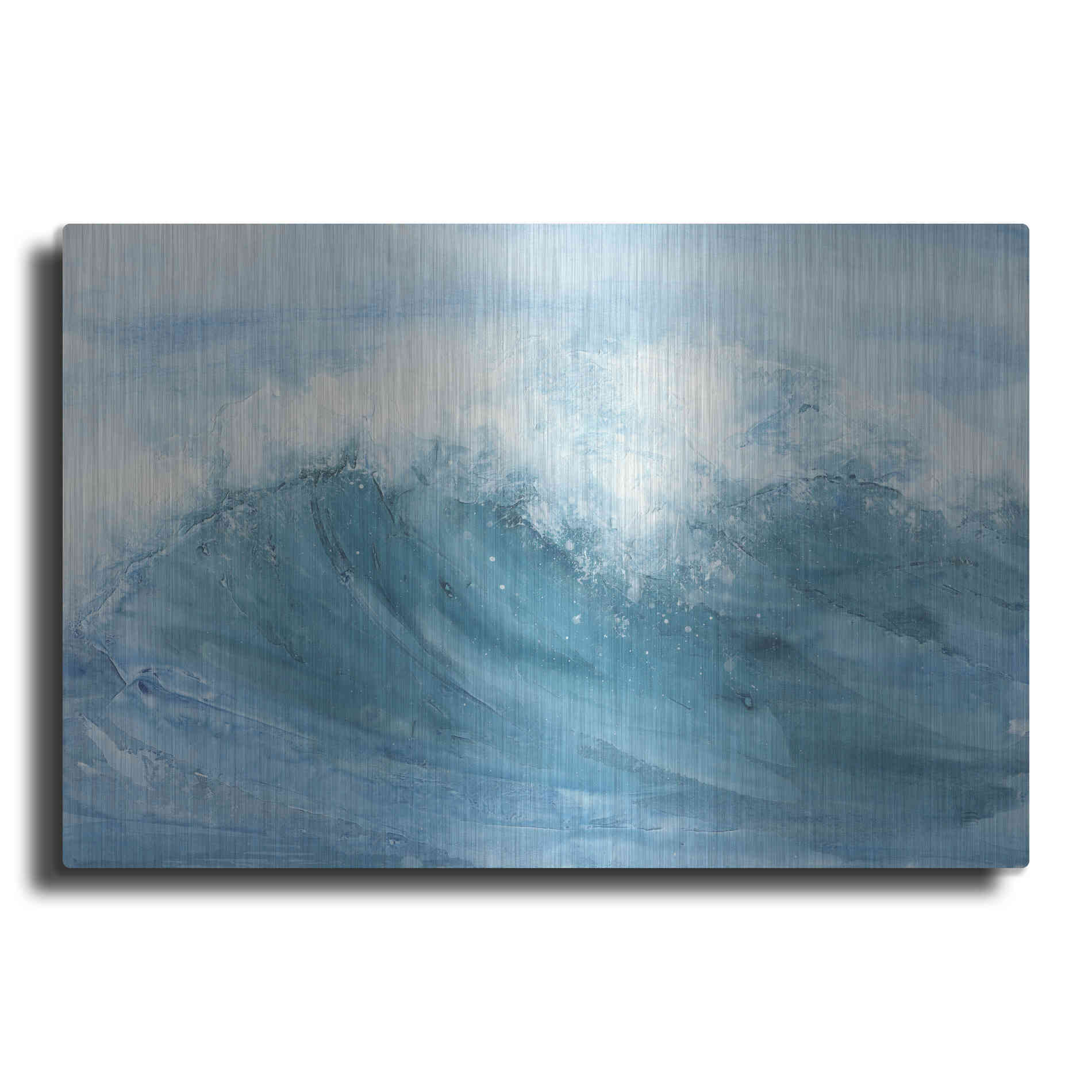 Luxe Metal Art 'In the Blue I' by Chris Paschke, Metal Wall Art