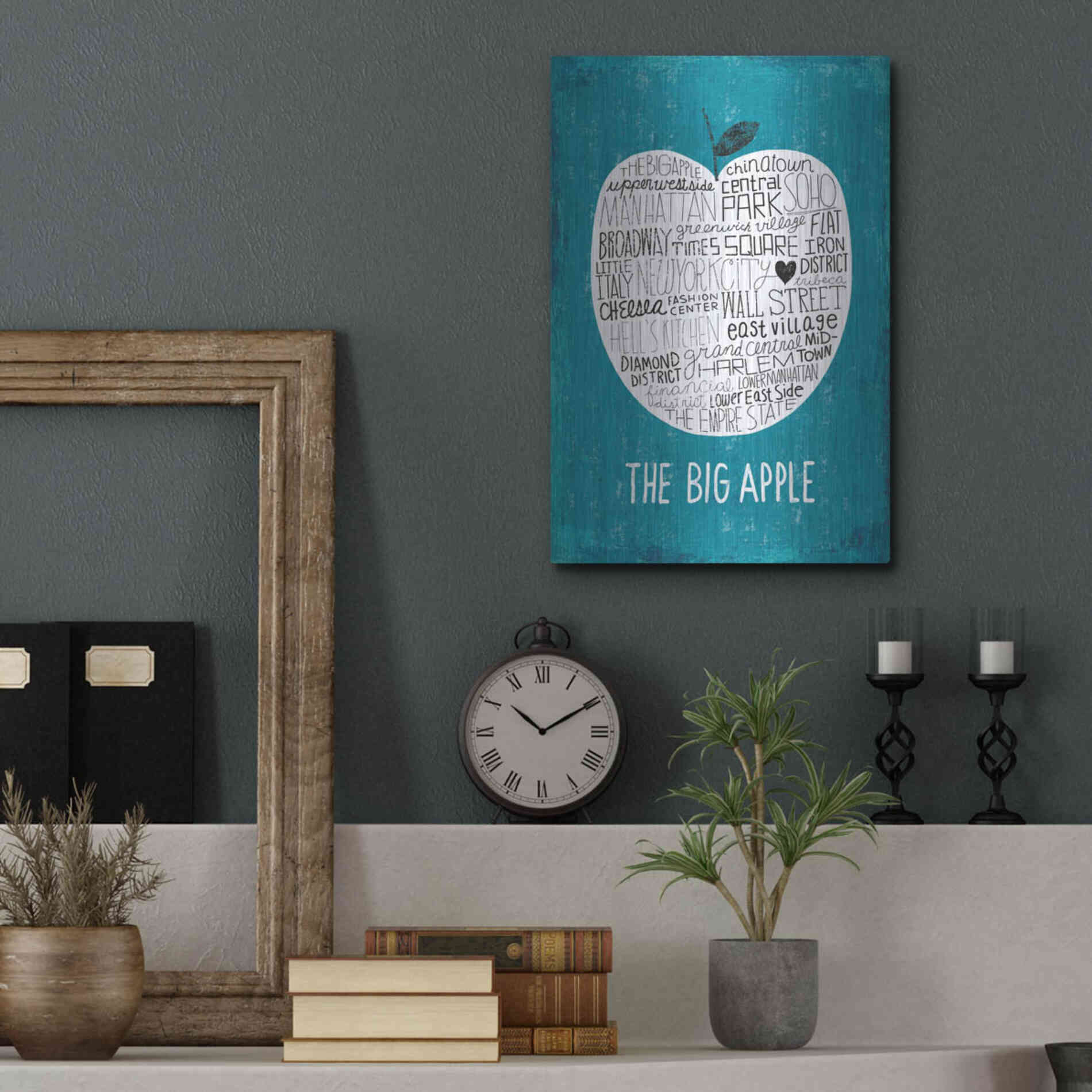 Luxe Metal Art 'Iconic NYC I' by Michael Mullan, Metal Wall Art,12x16