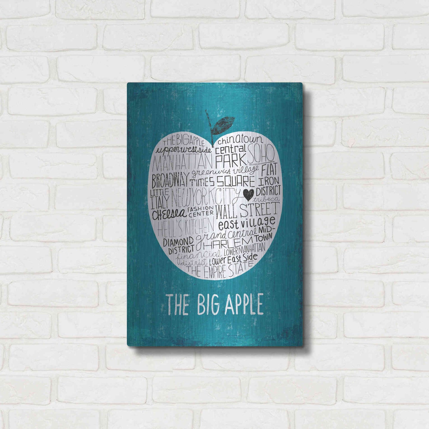 Luxe Metal Art 'Iconic NYC I' by Michael Mullan, Metal Wall Art,16x24