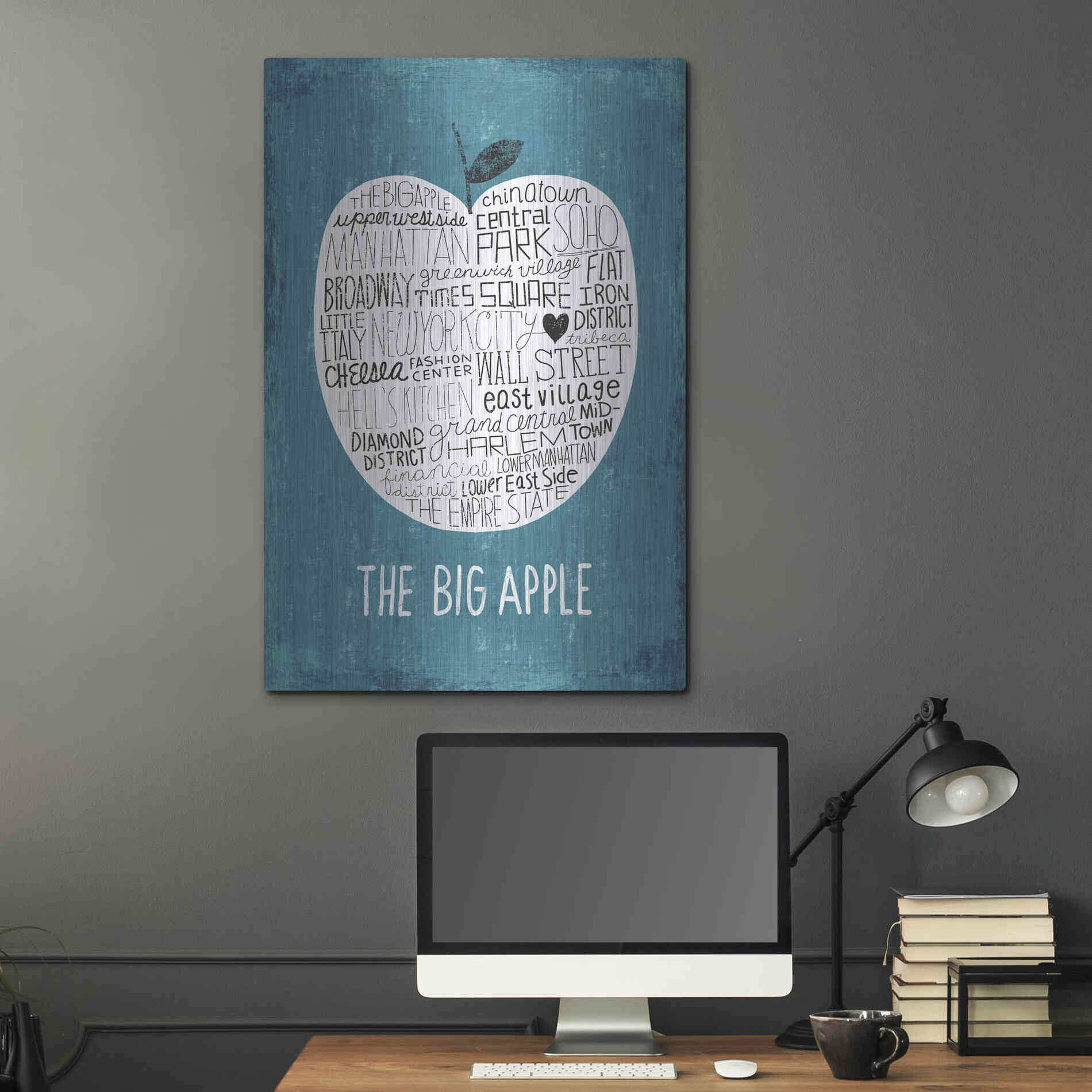 Luxe Metal Art 'Iconic NYC I' by Michael Mullan, Metal Wall Art,24x36