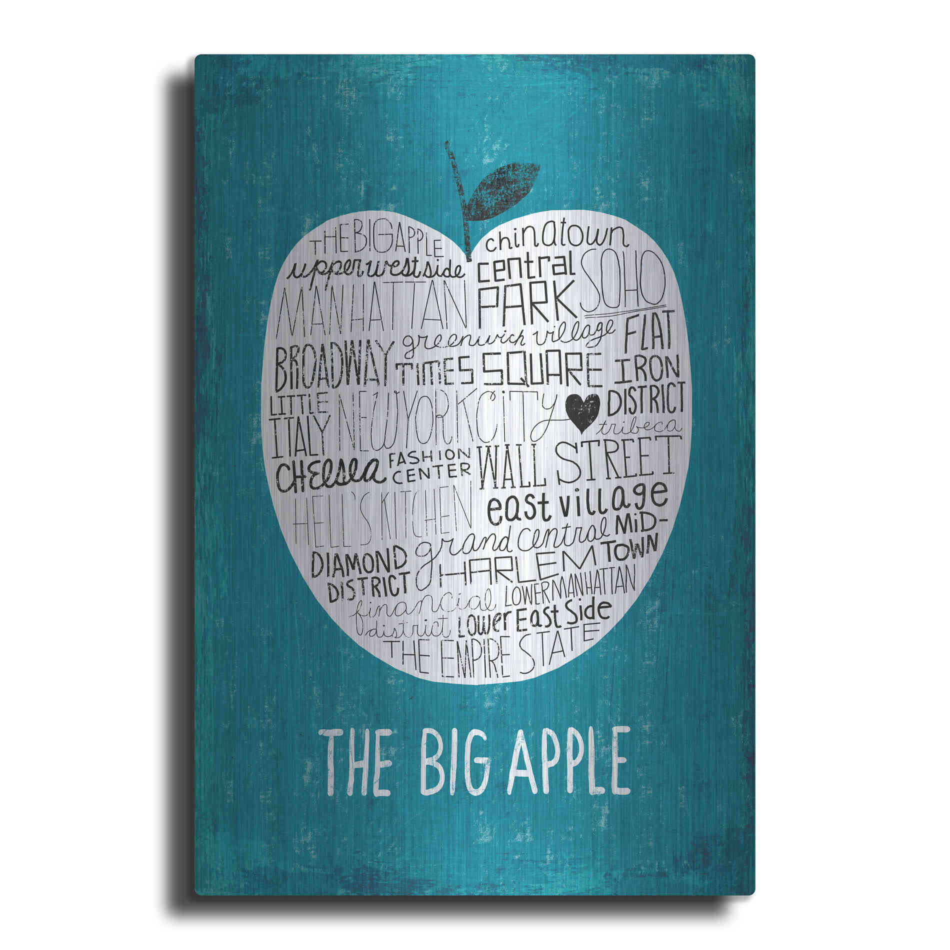 Luxe Metal Art 'Iconic NYC I' by Michael Mullan, Metal Wall Art