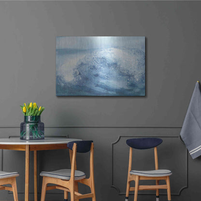 Luxe Metal Art 'In the Blue IV' by Chris Paschke, Metal Wall Art,36x24