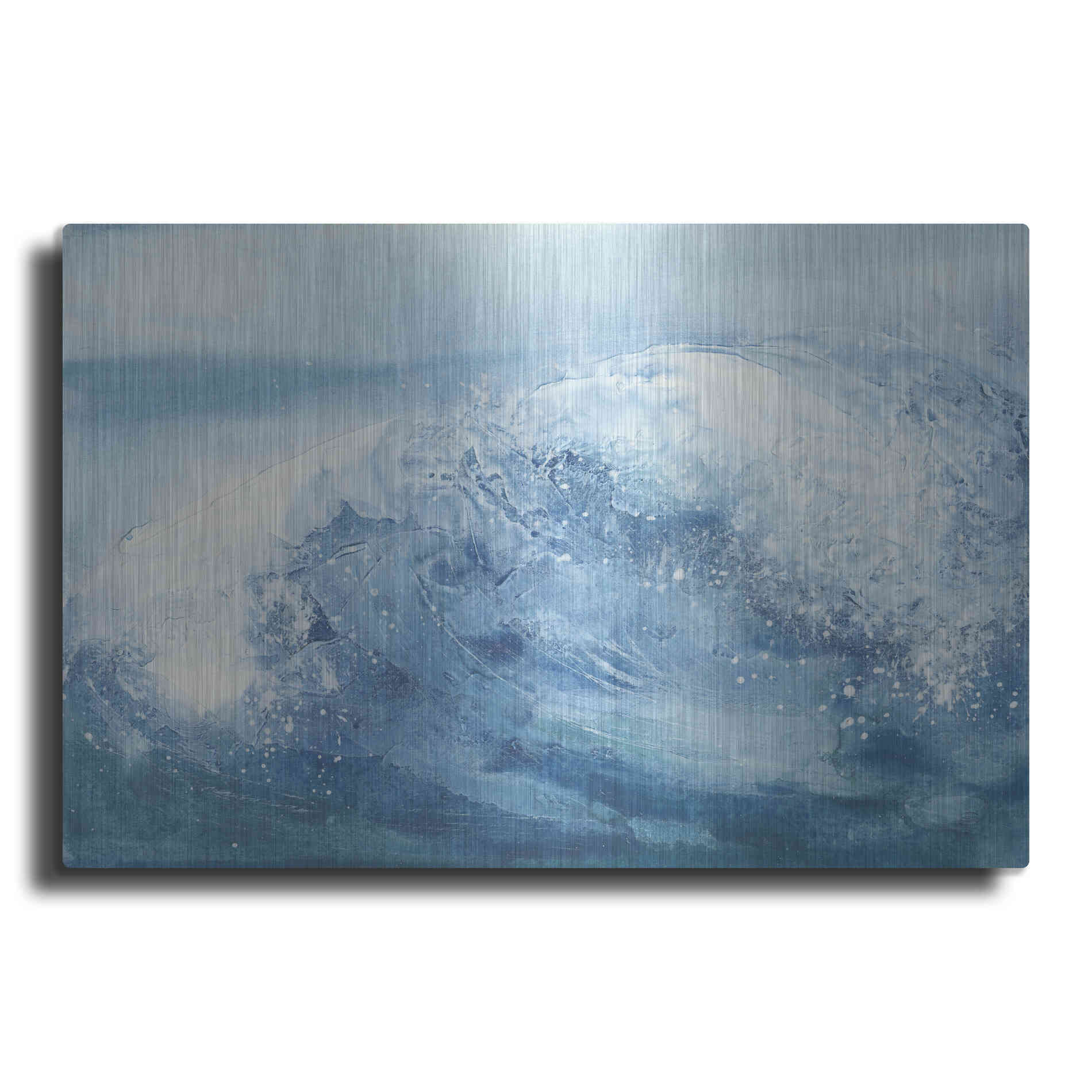 Luxe Metal Art 'In the Blue IV' by Chris Paschke, Metal Wall Art