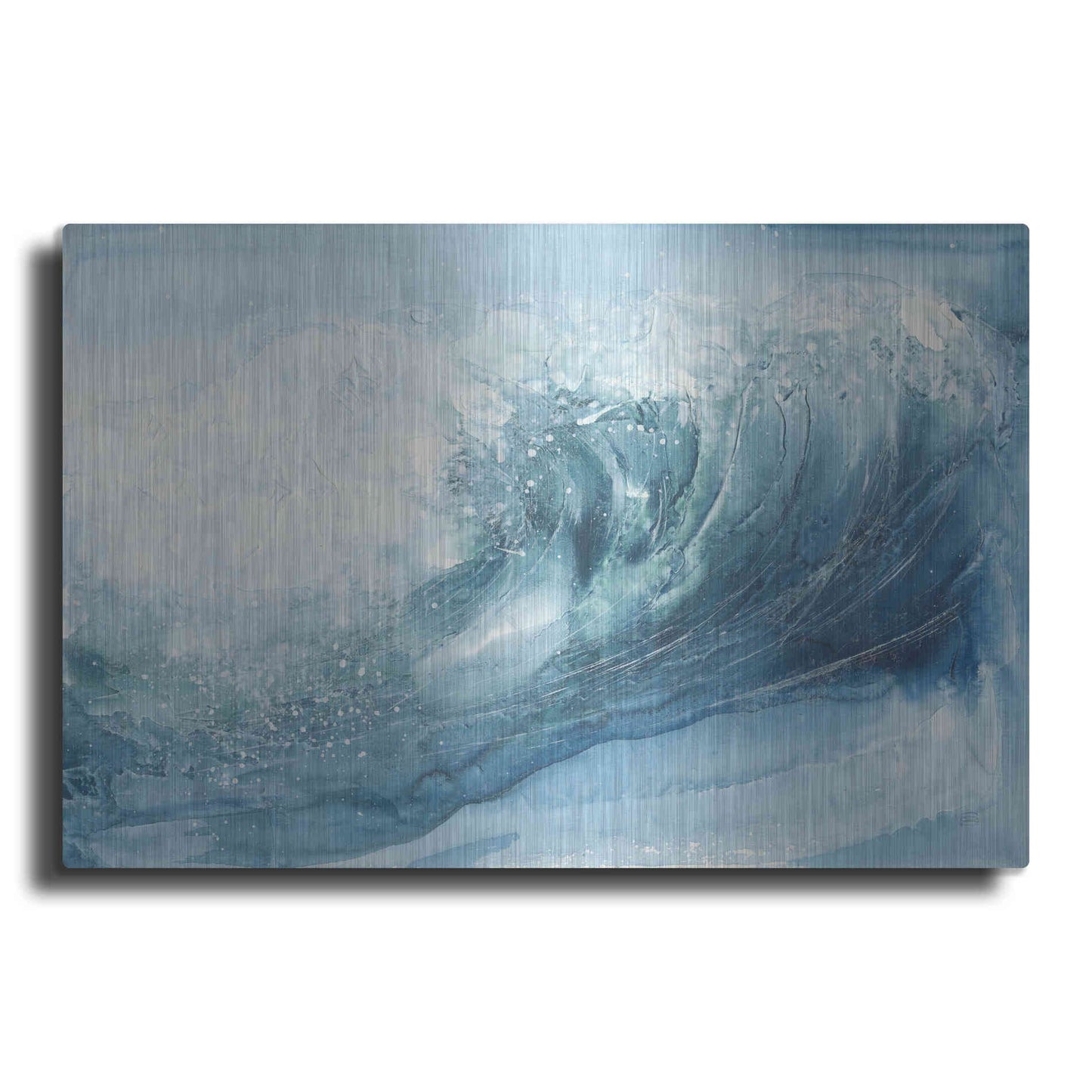 Luxe Metal Art 'In the Blue VI' by Chris Paschke, Metal Wall Art
