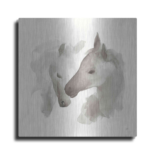 Luxe Metal Art 'Nuzzling I' by Chris Paschke, Metal Wall Art