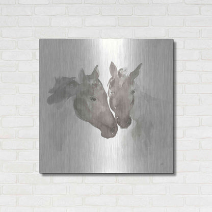 Luxe Metal Art 'Nuzzling II' by Chris Paschke, Metal Wall Art,36x36