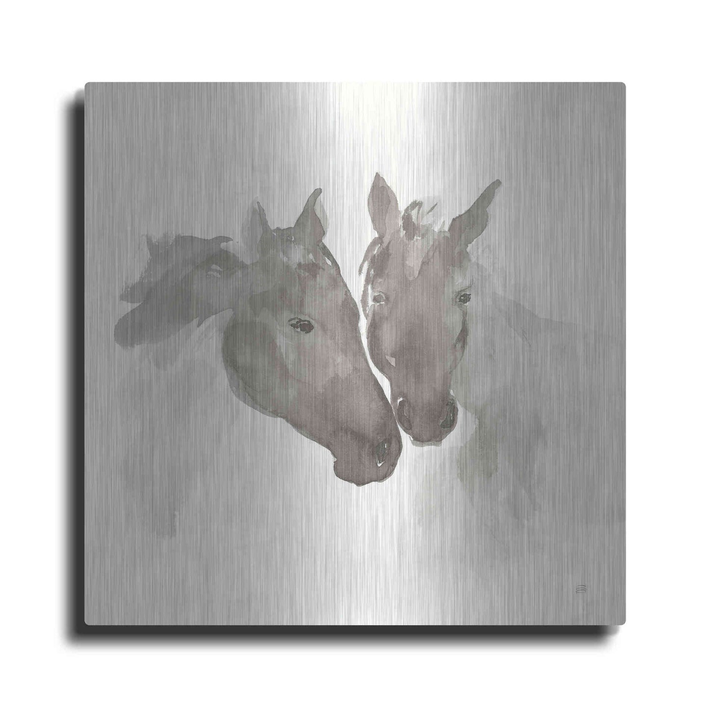 Luxe Metal Art 'Nuzzling II' by Chris Paschke, Metal Wall Art