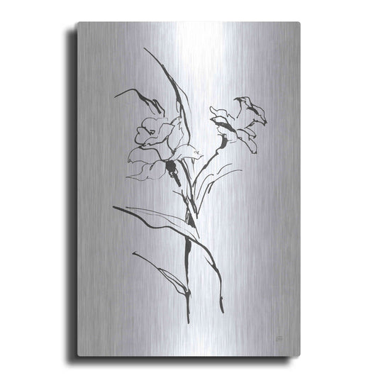 Luxe Metal Art 'Line Daffodil' by Chris Paschke, Metal Wall Art